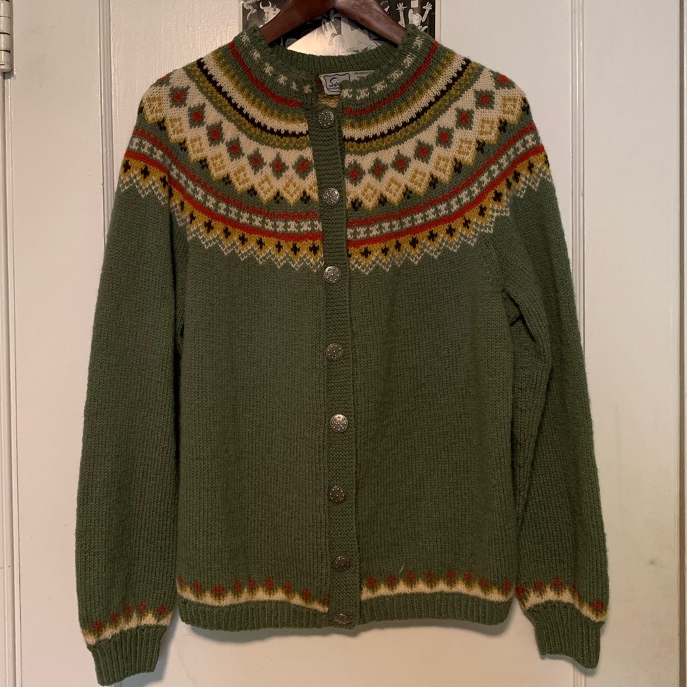 100% WOOL HANDKNITTED SWEATER FROM NORWAY
